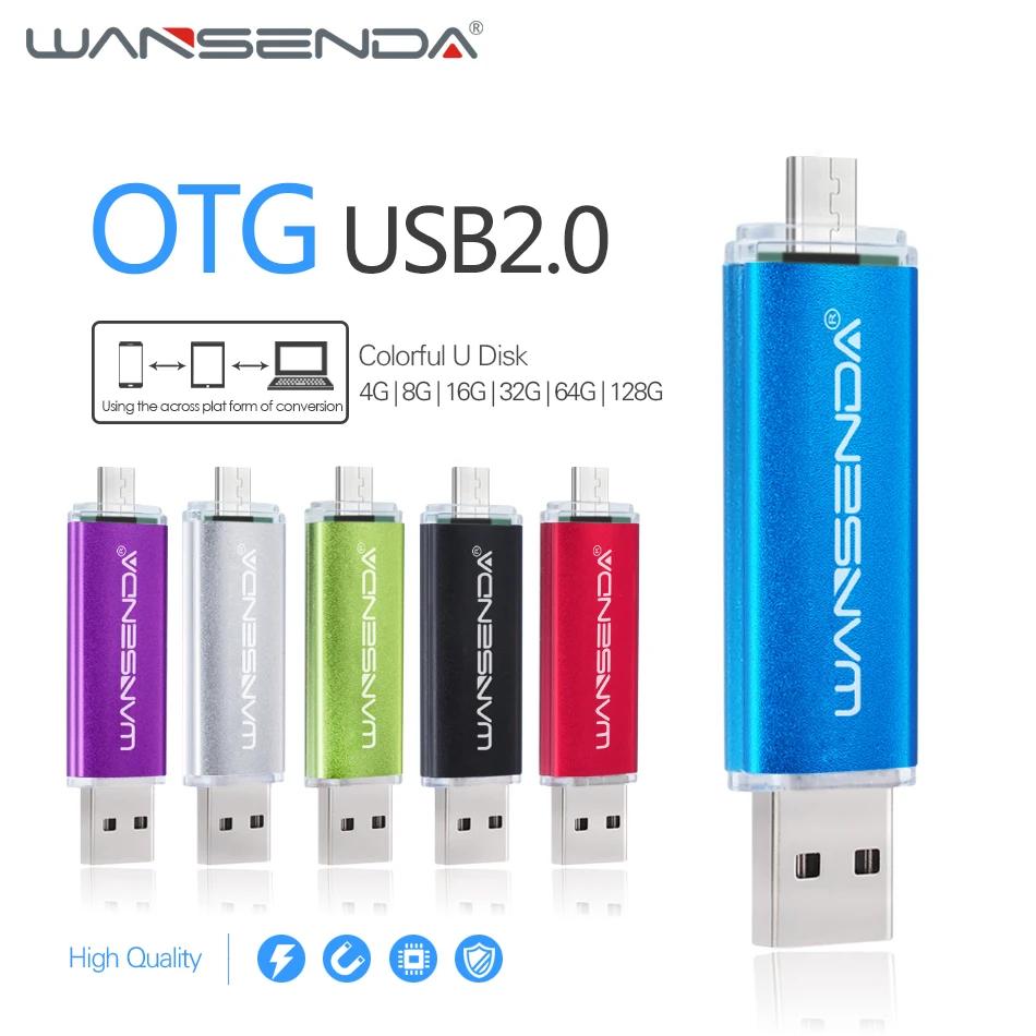 Wansenda USB ÷ ̺ OTG USB2.0  ̺ 4G 8G 16G 32G 64G 128G 256G Ʈ /º/pc  Ż ũ USB Pendrive